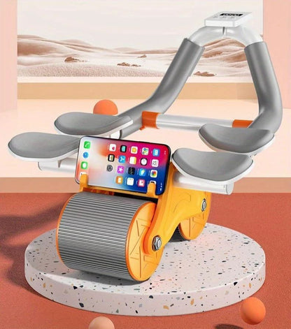 2 in 1 ABS Roller Elbow Support Automatic Rebound Abdominal Wheel Ab Roller for Abdominal Exercise