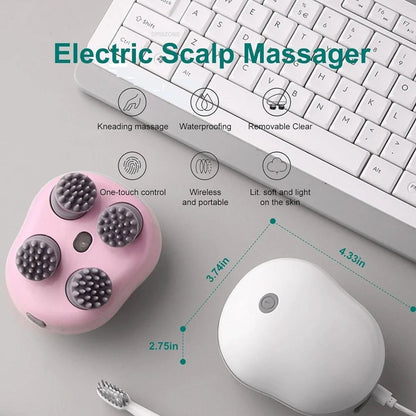 Electric Head Scalp Massager Advance Red Light Therapy for Boost Hair Growth