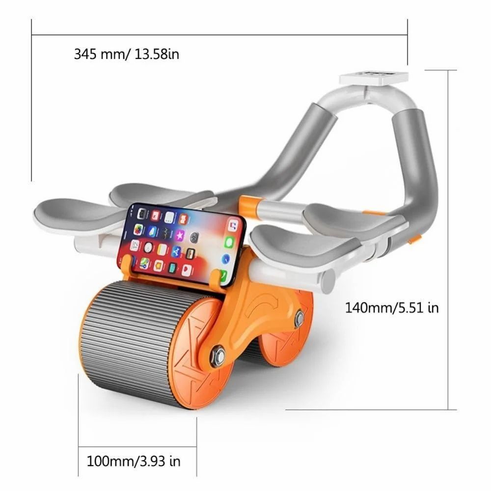 2 in 1 ABS Roller Elbow Support Automatic Rebound Abdominal Wheel Ab Roller for Abdominal Exercise